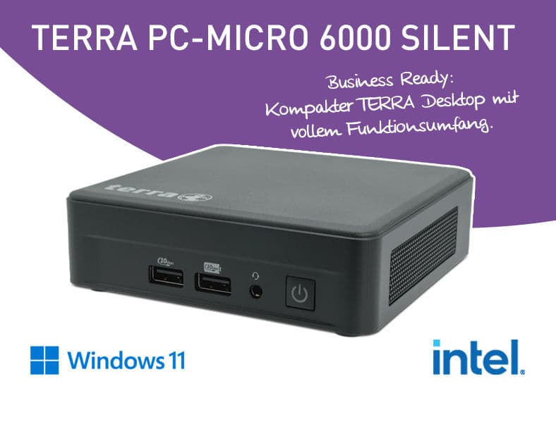 TERRA PC-Micro 6000 SILENT GREENLINE slim vPro